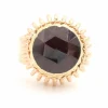 Bague Vintage Or jaune Grenat