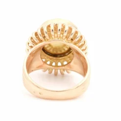 Bague Vintage Or jaune Grenat