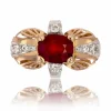 Bague vintage rubis et diamants