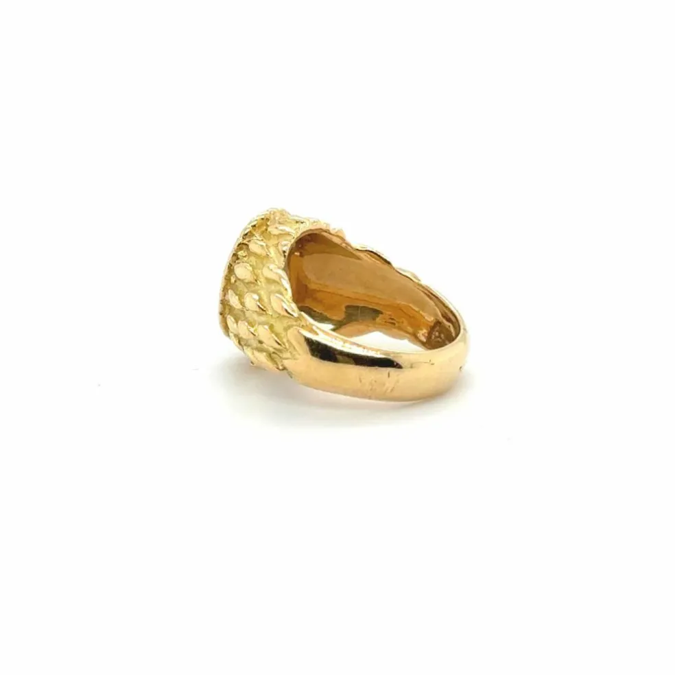 Bague vintage « Serpent » Or jaune et Diamants