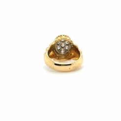 Bague vintage « Serpent » Or jaune et Diamants