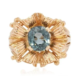 Bague vintage Spinelle coussin naturel
