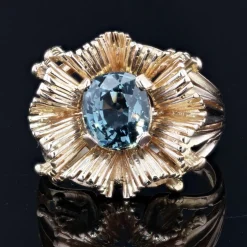 Bague vintage Spinelle coussin naturel