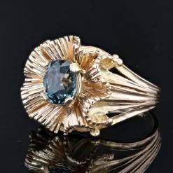 Bague vintage Spinelle coussin naturel