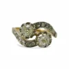 Bague vintage Toi & Moi or et diamants