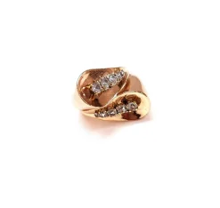 Bague vintage Toi et Moi or rose