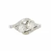 Bague vintage toi et moi or blanc diamants