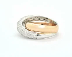 Bague Wagner en or blanc et rose