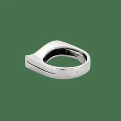 BAGUE WAVE OR ET DIAMANTS.