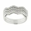 Bague zigzag Or blanc Diamants