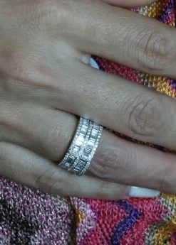Bague Zigzag Or blanc et Diamants