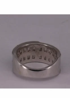 Bague Zigzag Or blanc et Diamants