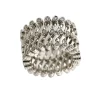 Bague-Bracelet en or blanc, Diamants Naturels
