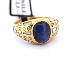 Bagues cabochon saphir