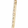 Barrette perles fines et diamants, or jaune et platine