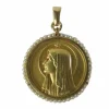Becker - Médaille religieuse Maris Stella en or et perles fines
