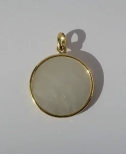 BECKER médaille vintage Vierge nacre or
