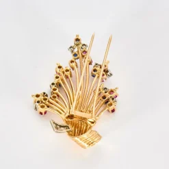 Boche vintage diamants , saphirs , rubis