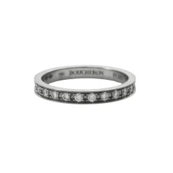 BOUCHERON - Alliance en Platine et Diamants "Beloved"