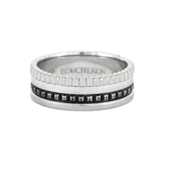 BOUCHERON - Bague Quatre Black or gris