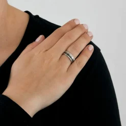 BOUCHERON - Bague Quatre Black or gris