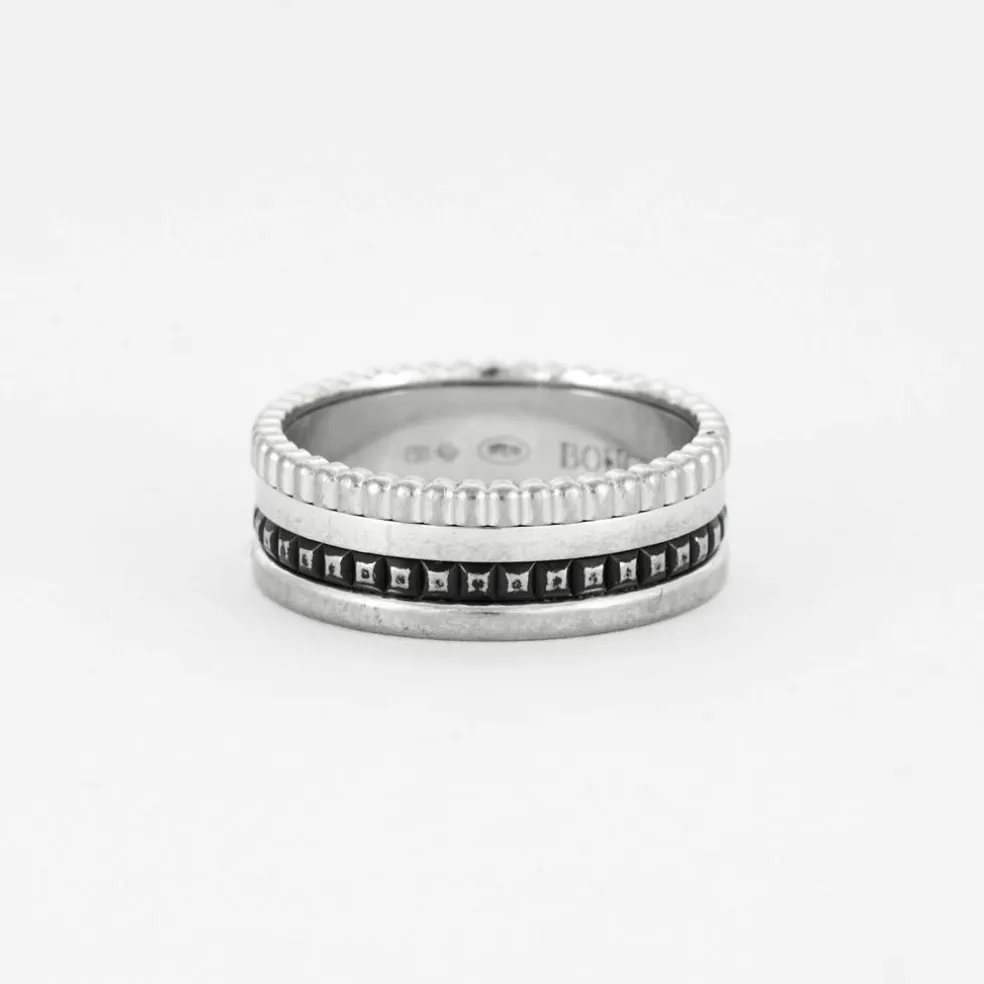 BOUCHERON - Bague Quatre Black or gris