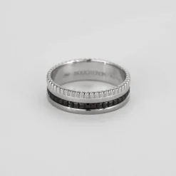 BOUCHERON - Quatre Black Edition Small - Bague en Or blanc et PVD