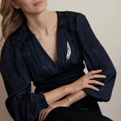 BOUCHERON- Broche Plume Diamants