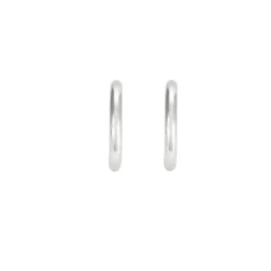 Bouches D'oreilles Créoles Or Blanc
