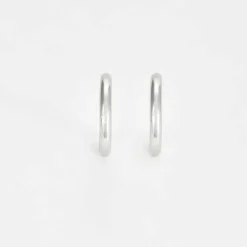 Bouches D'oreilles Créoles Or Blanc