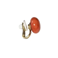 Boucle d'oreille corail