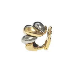 Boucle d'oreille deux ors