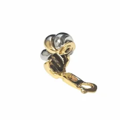 Boucle d'oreille deux ors