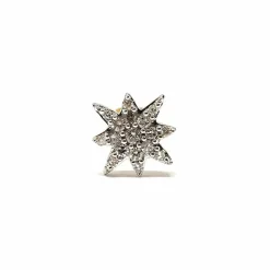 Boucle d'oreille flocon Diamants Or