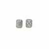 Boucle d’oreilles art déco or blanc et diamants