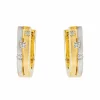 Boucle d'oreilles Or jaune Diamant