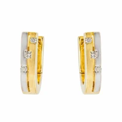 Boucle d'oreilles Or jaune Diamant