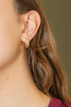 Boucle d'oreilles Or jaune Diamant