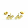 Boucle d'oreilles étoiles Or jaune