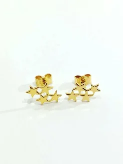 Boucle d'oreilles étoiles Or jaune