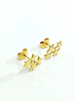 Boucle d'oreilles étoiles Or jaune