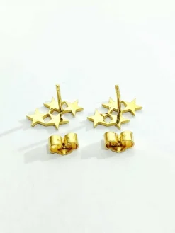 Boucle d'oreilles étoiles Or jaune