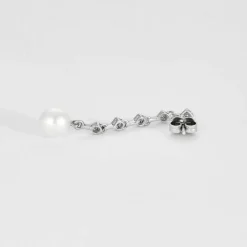 Boucles D Oreille Pendantes Perles Diamants