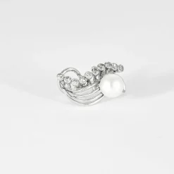 Boucles d 'oreilles anciennes diamants perles