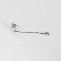 BOUCLES D'OREILLE OR BLANC DIAMANTS