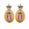 Boucles d'oreille "Tank" Circa 1940
