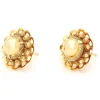 Boucles d'oreilles à bouton perle