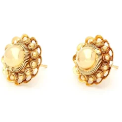 Boucles d'oreilles à bouton perle