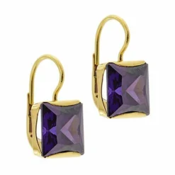 Boucles d'oreilles à clous en saphir