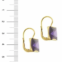 Boucles d'oreilles à clous en saphir